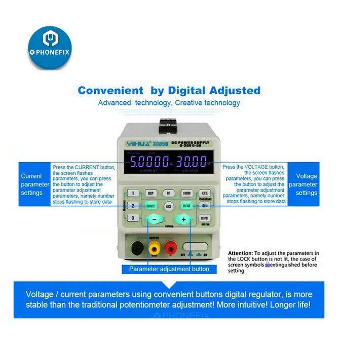 YiHua 3005D 30V 5A LCD Digital Display DC Power Supply Regulated DC - Image 5