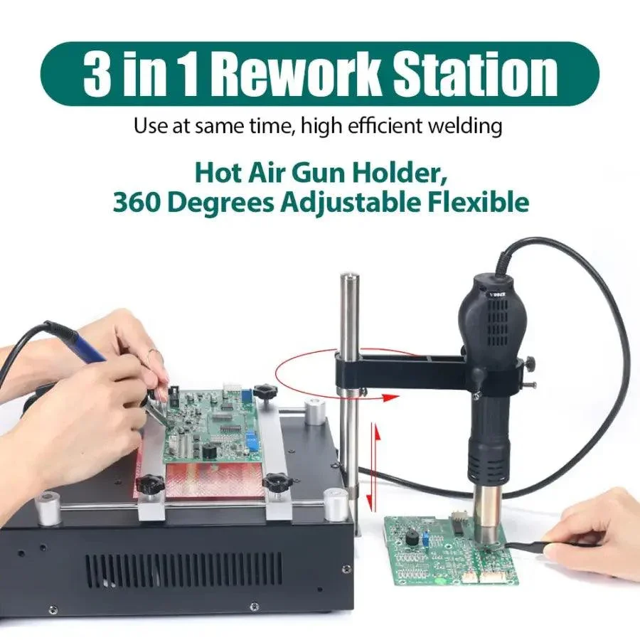 YIHUA 853AAA Pre-Heating BGA Rework Station hot air gun station - Image 17