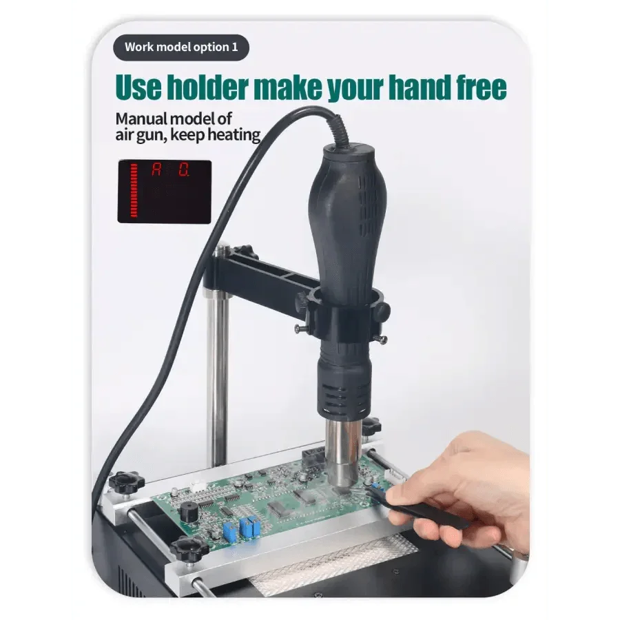 YIHUA 853AAA Pre-Heating BGA Rework Station hot air gun station - Image 18