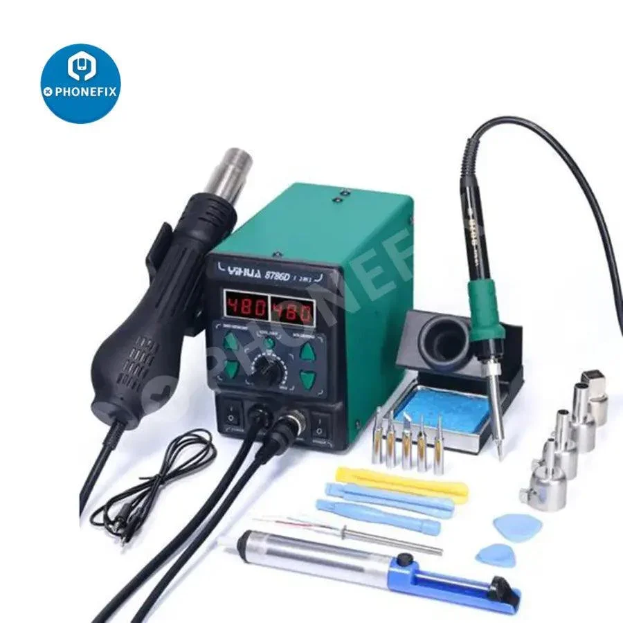 YIHUA 8786D BGA Rework Station Soldering Iron Hot Air Gun For Phone Repair - Image 2