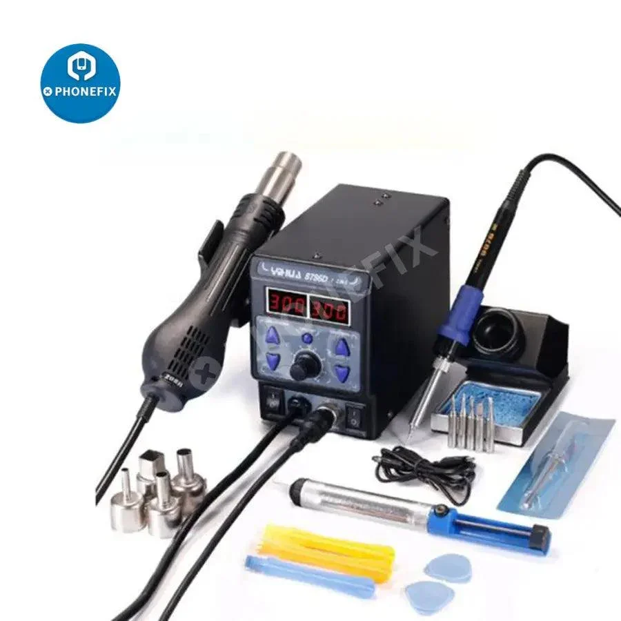 YIHUA 8786D BGA Rework Station Soldering Iron Hot Air Gun For Phone Repair - Image 4