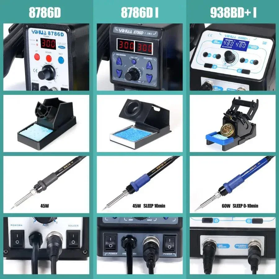 YIHUA 8786D Hot Air Soldering Station BGA SMD Welding Station - Image 14