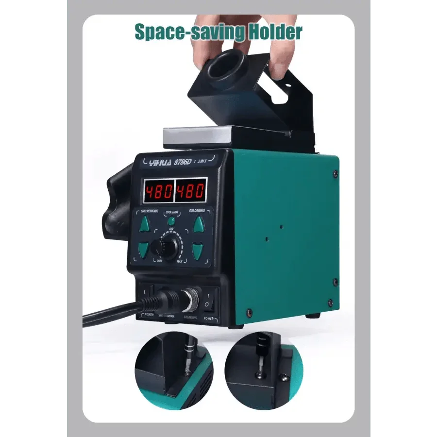 YIHUA 8786D Hot Air Soldering Station BGA SMD Welding Station - Image 19