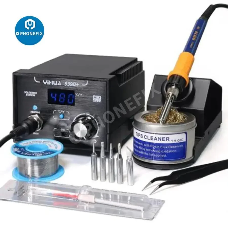 YIHUA 936/937/939D Adjustable Soldering Station With Repair Tool Kit - Image 4