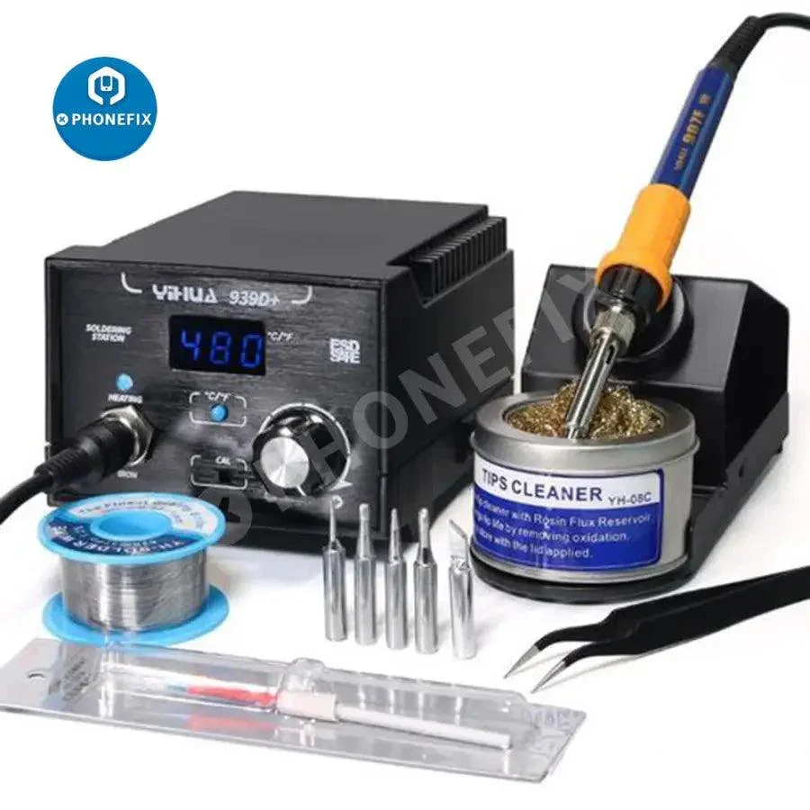 YIHUA 936/937/939D Adjustable Soldering Station With Repair Tool Kit - Image 5