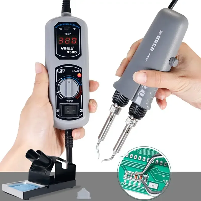 YIHUA-938D Mini Portable Tweezers Soldering Station For BGA Reworking - Image 4