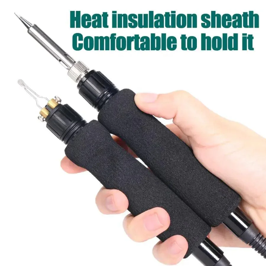 YIHUA 939D-II Soldering Station With Dual Carving Pyrography Pen Burning Tool - Image 5