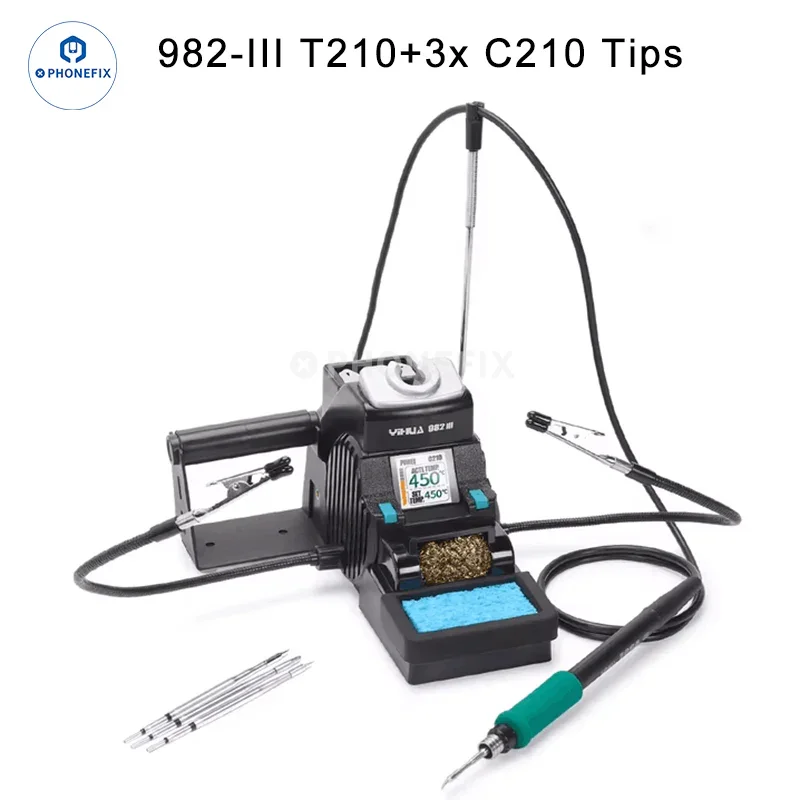 YIHUA 982-III C210 C115 Soldering Iron Station Two-hand Clamp - Image 11