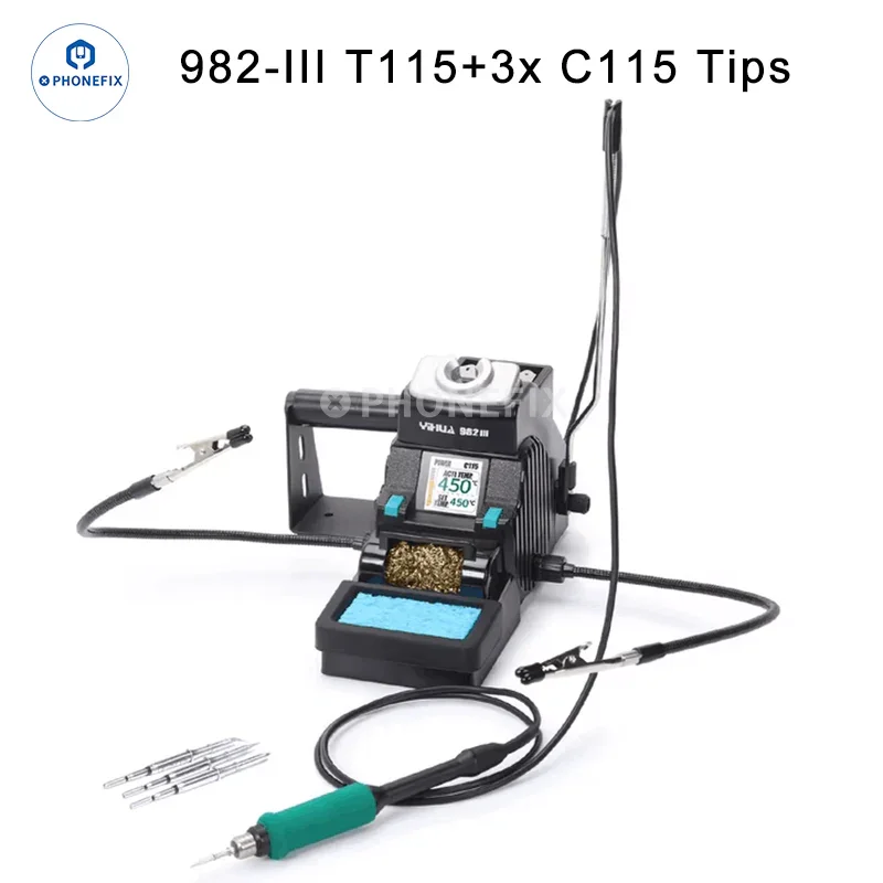 YIHUA 982-III C210 C115 Soldering Iron Station Two-hand Clamp - Image 13