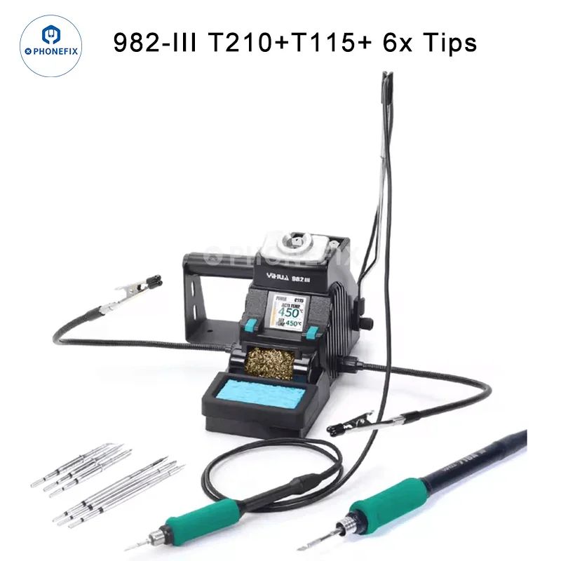 YIHUA 982-III C210 C115 Soldering Iron Station Two-hand Clamp - Image 3