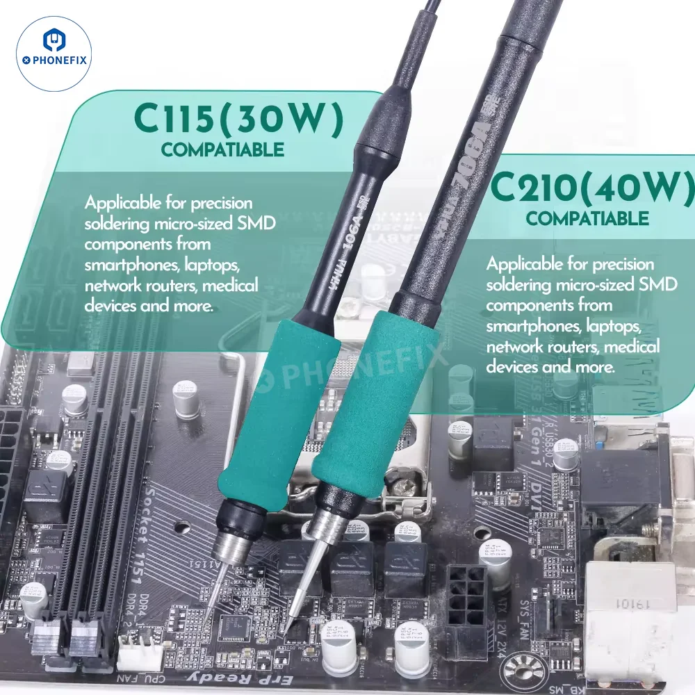 YIHUA 982-III C210 C115 Soldering Iron Station Two-hand Clamp - Image 6