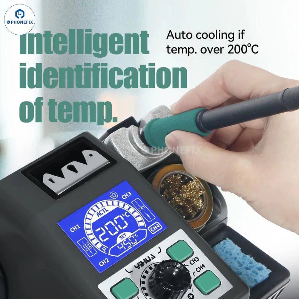 YIHUA 982 Intelligent Soldering Station C210 C245 Handle Welding Repair - Image 2