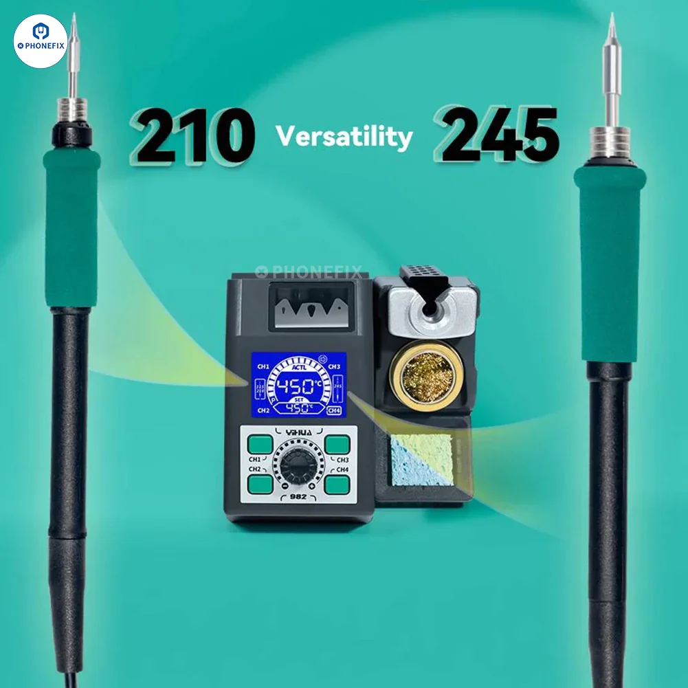 YIHUA 982 Intelligent Soldering Station C210 C245 Handle Welding Repair - Image 3