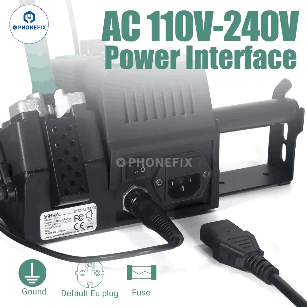 YIHUA 982 Intelligent Soldering Station C210 C245 Handle Welding Repair - Image 4