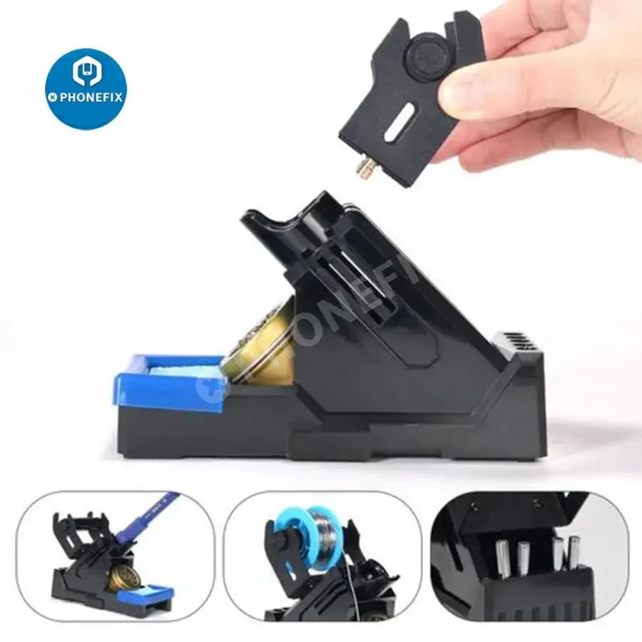 YIHUA Soldering Iron Stand Holder With Tin Cleaner Sponge - Image 2