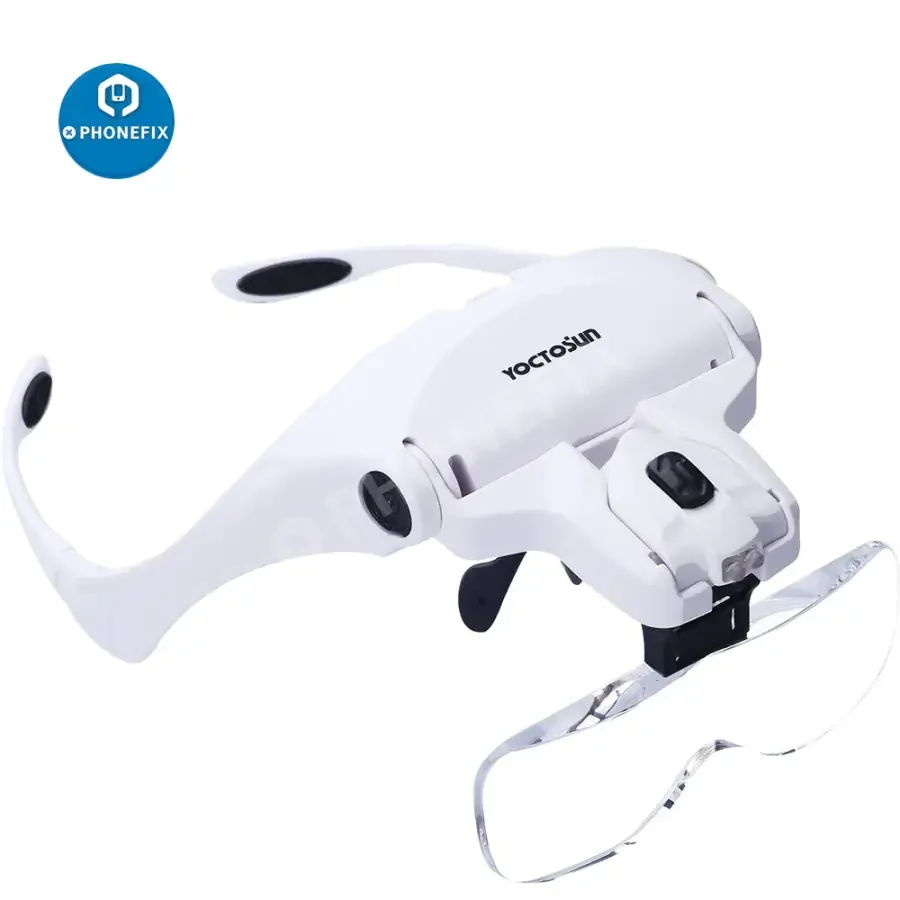 YOCTOSUN LED Lighted Head Magnifier For Electronic Soldering Reading - Image 5