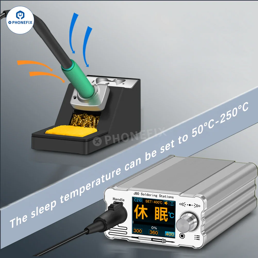 ZH-C210 Pro Precision Soldering Station With C210 Iron Tips - Image 5